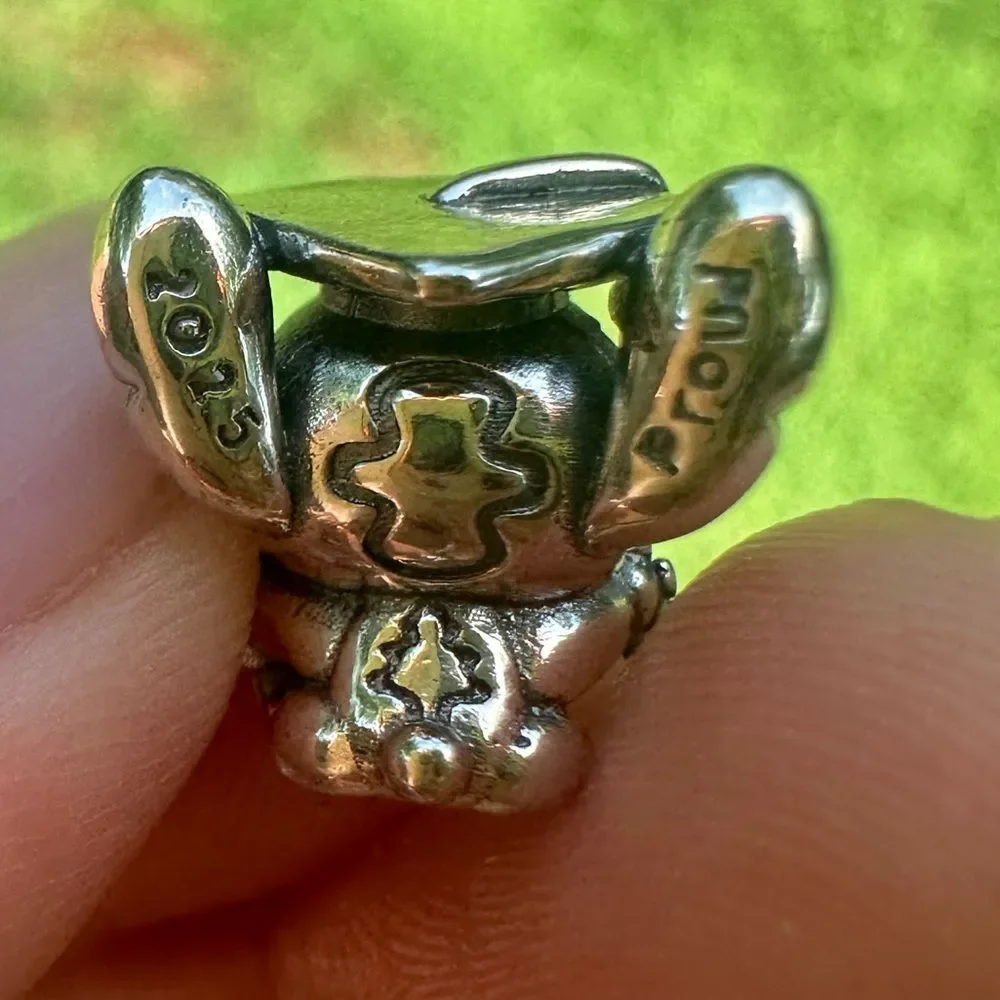 NWOT Pandora x Stitch Graduation 2025 “Proud” Silver Pandora Charm 793789C01